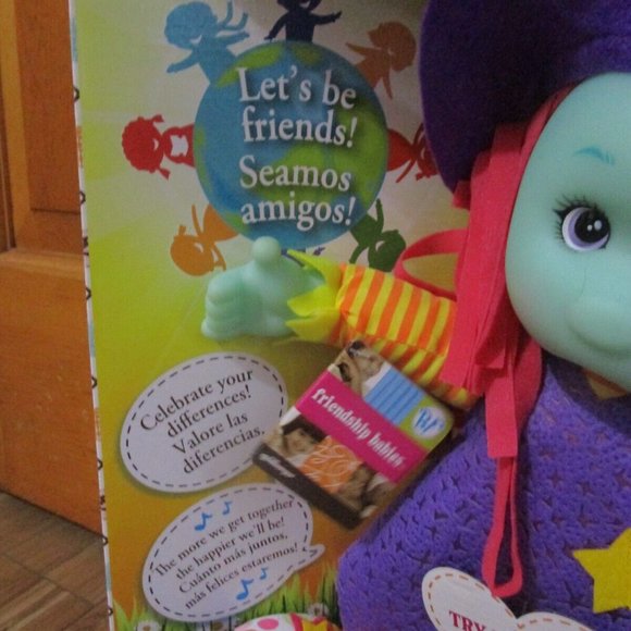NIB Babys First Green Face Pink Hair GOLDBERGER DOLL Friendship babies singing - Picture 5 of 9